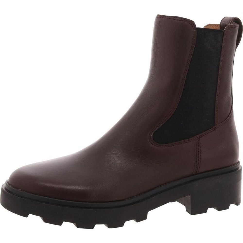 Madewell Womens LugSole Chelsea Boots Brown Pull On Lug Sole Ankle Boots New